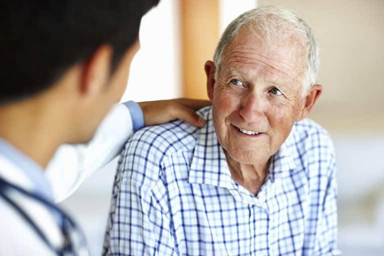 doctor talking to patient